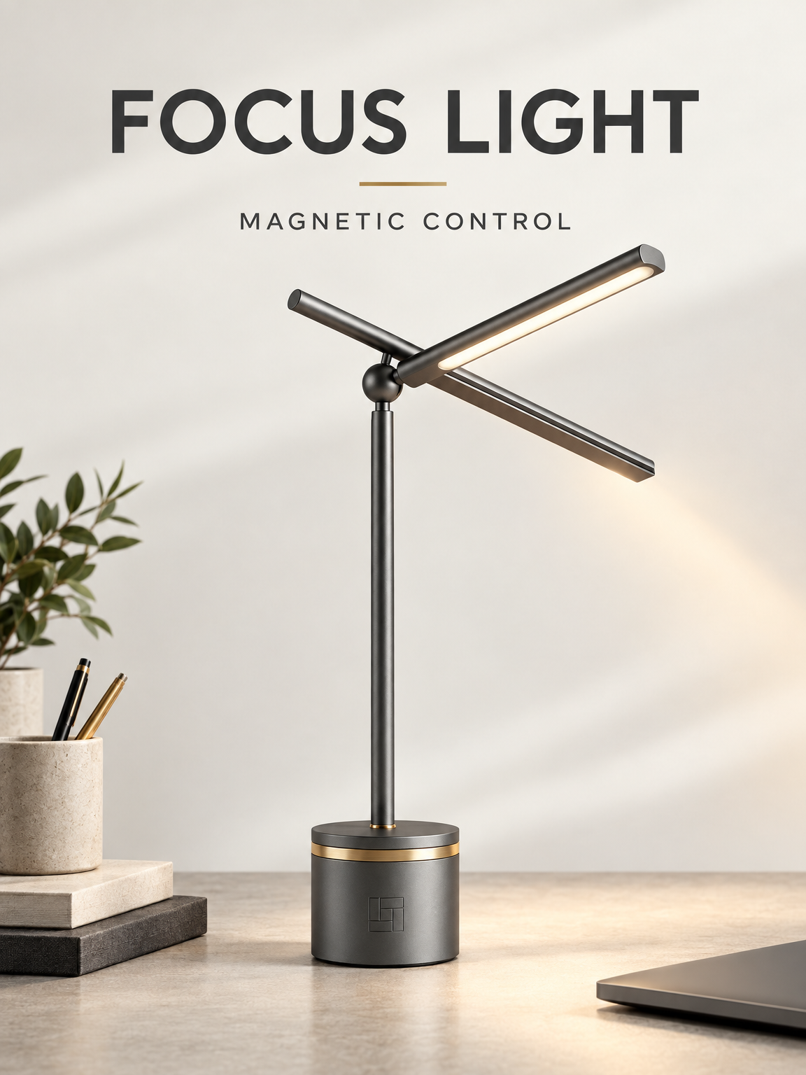 Una pubblicità di una lampada con le parole giuste · GPT Image 2.5 Flare · HummingBytes